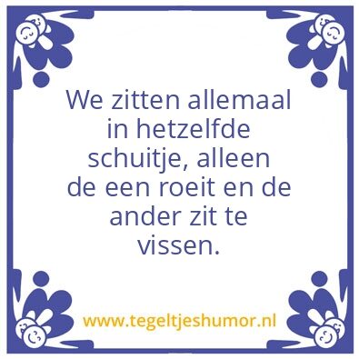 Tegeltje: Schuitje