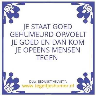 Tegeltje: De mens
