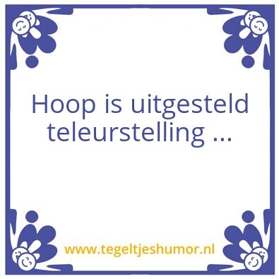 Tegeltje: .
