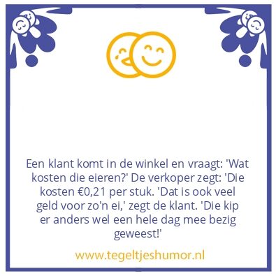 Tegeltje: Eieren
