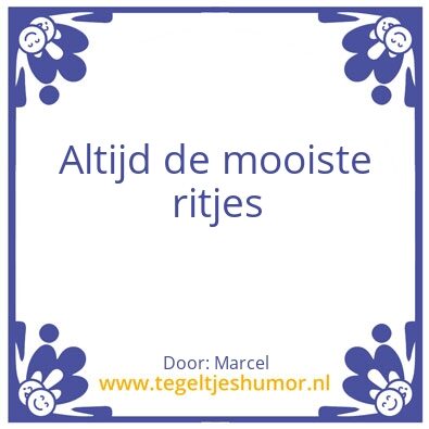 Tegeltje: Ritjes