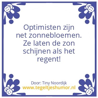 Tegeltje: zonnige types