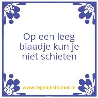 Tegeltje: hoi