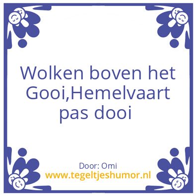 Tegeltje: Wolken