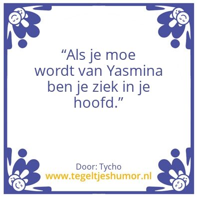 Tegeltje: Ziek in je hoofd
