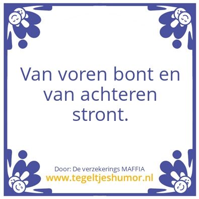 Tegeltje: Reaal en allemaal…………