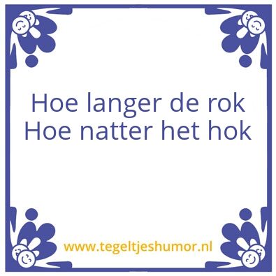 Tegeltje: Rok