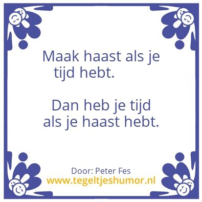 Tegeltje: Tijd