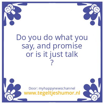 Tegeltje: me pointing it out !