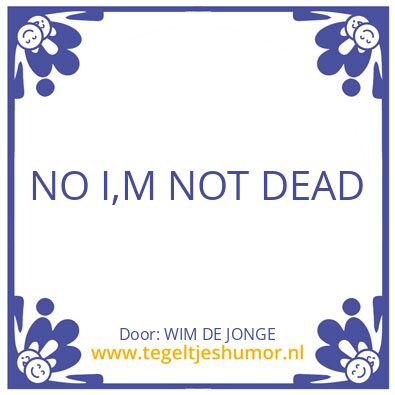 Tegeltje: WIM DE JONGE
