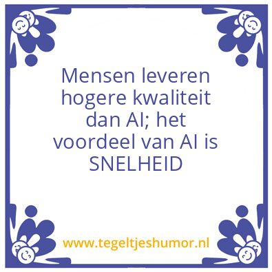 Tegeltje: ai zuigt