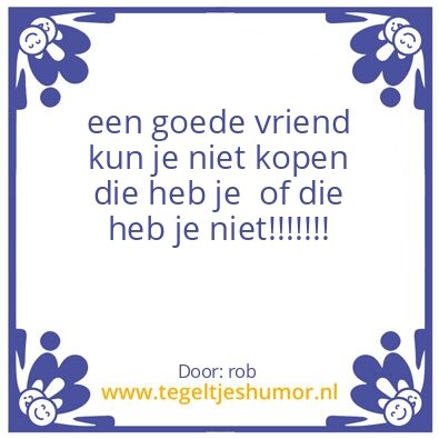 Tegeltje: vrienden
