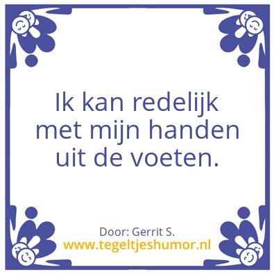 Tegeltje: Ik ben Gerrit.