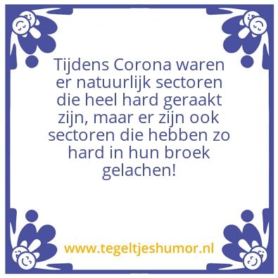 Tegeltje: Corona