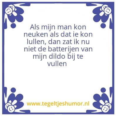 Tegeltje: Man