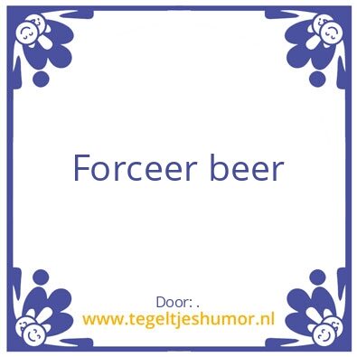 Tegeltje: .