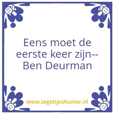Tegeltje: Ben