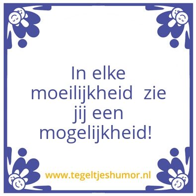 Tegeltje: Pluim voor Mike