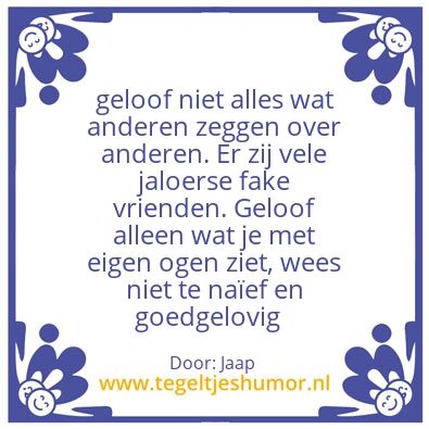 Tegeltje: .
