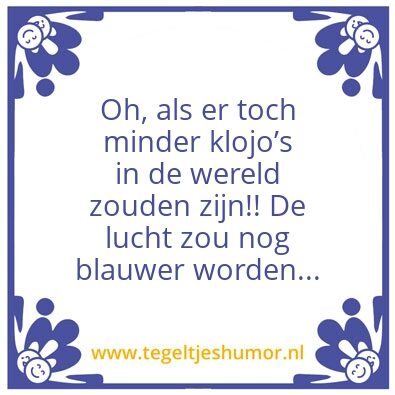 Tegeltje: Klijo