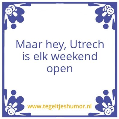 Tegeltje: Utrech