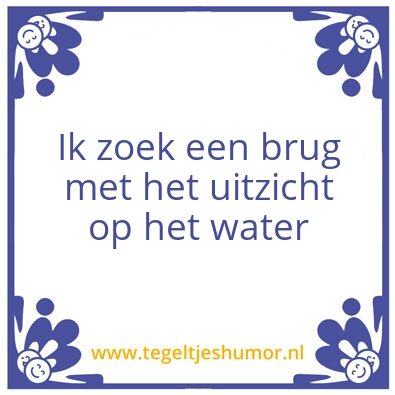 Tegeltje: Brug