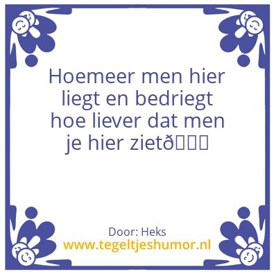 Tegeltje: Waarheid