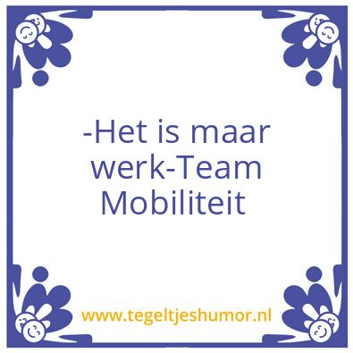 Tegeltje: Wek