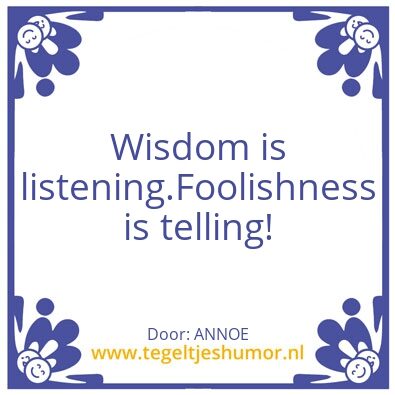Tegeltje: Tekst