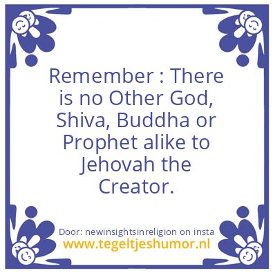 Tegeltje: the true name of God