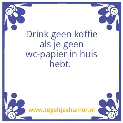 Tegeltje: Poep
