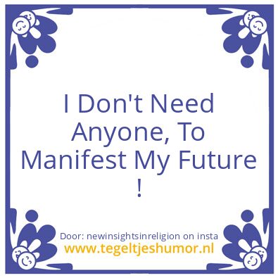 Tegeltje: I Have Made A Decision