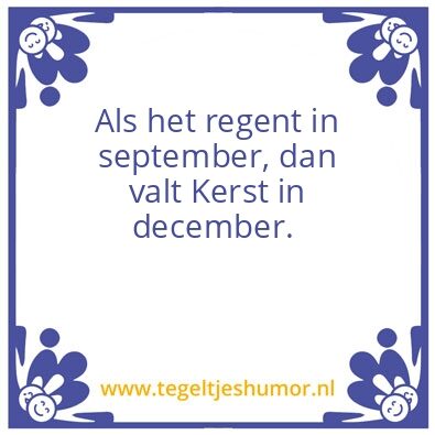 Tegeltje: Weer wijsheid