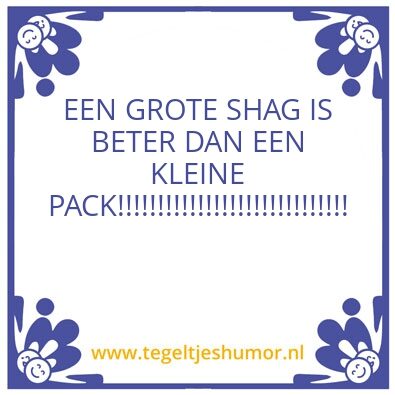 Tegeltje: bom