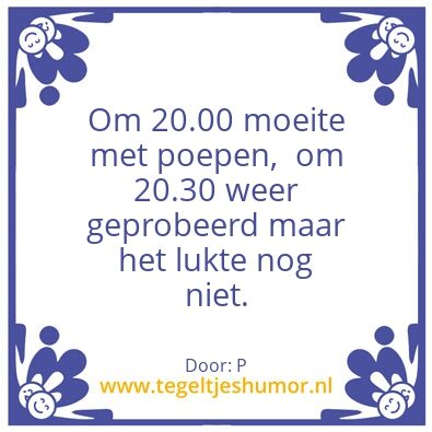 Tegeltje: P
