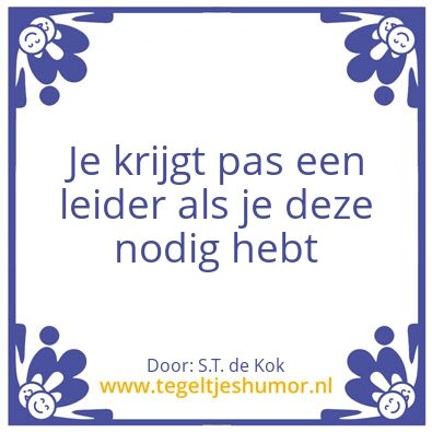 Tegeltje: Sjoerds Wijze Woorden