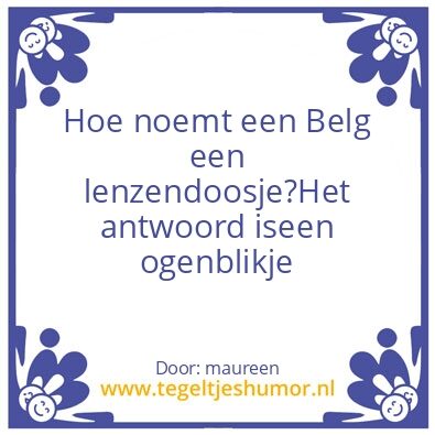 Tegeltje: mop tegeltje