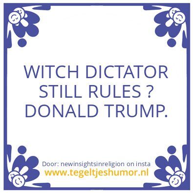 Tegeltje: WHO HAS THE REAL POWER ?