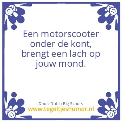 Tegeltje: Motorscooter