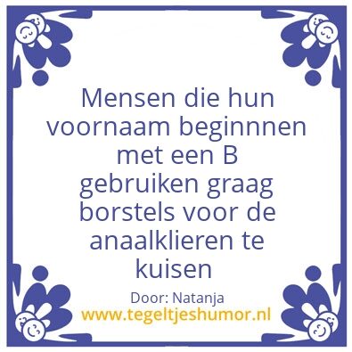 Tegeltje: Bart
