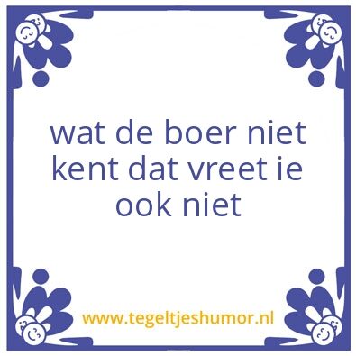 Tegeltje: de boer