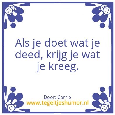 Tegeltje: Trendbreuk