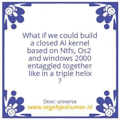 Tegeltje: Universe