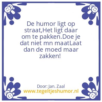 Tegeltje: Humor