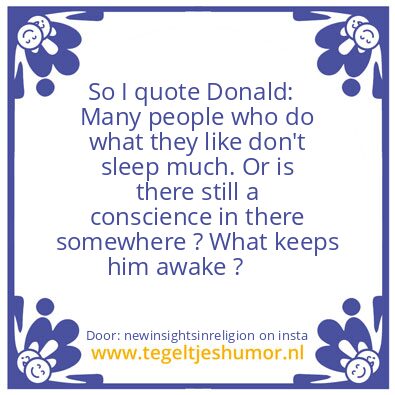Tegeltje: If you make hollow promises,
