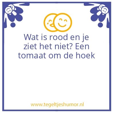 Tegeltje: Rood