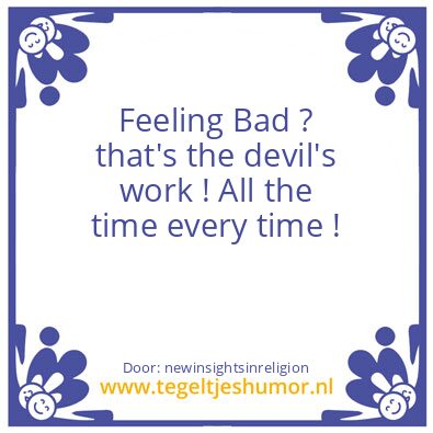 Tegeltje: Feelig Bad