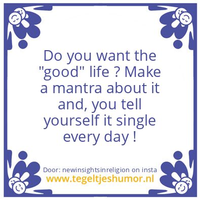 Tegeltje: Why settle for less ?