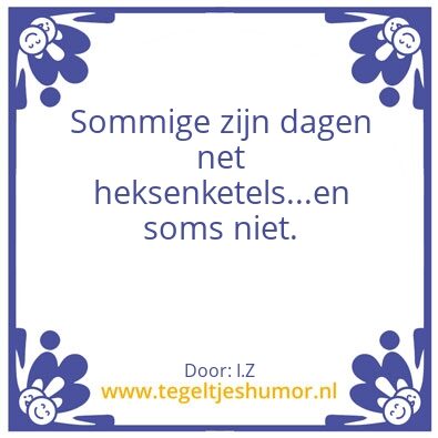 Tegeltje: soms
