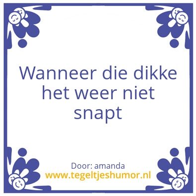 Tegeltje: Dom